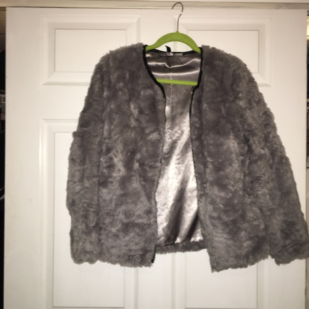 Faux fur jacket